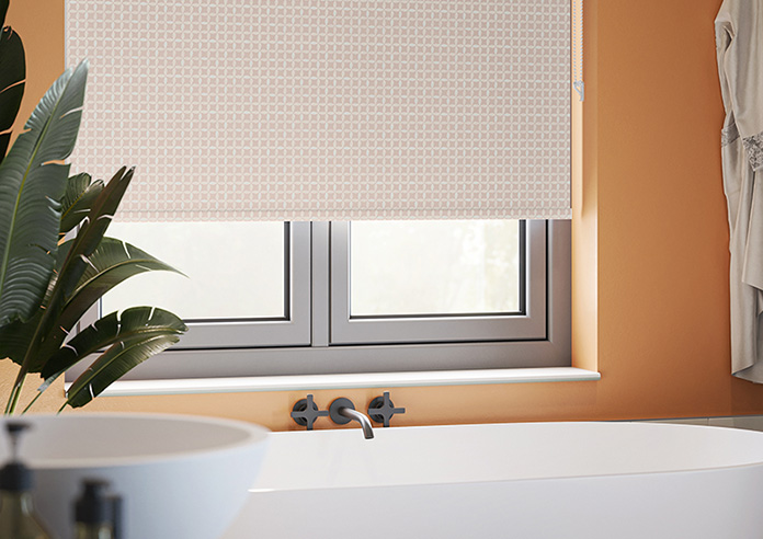 Leaf Tile, Heritage Pink - Twist&Fit Roller Blind - Image 5